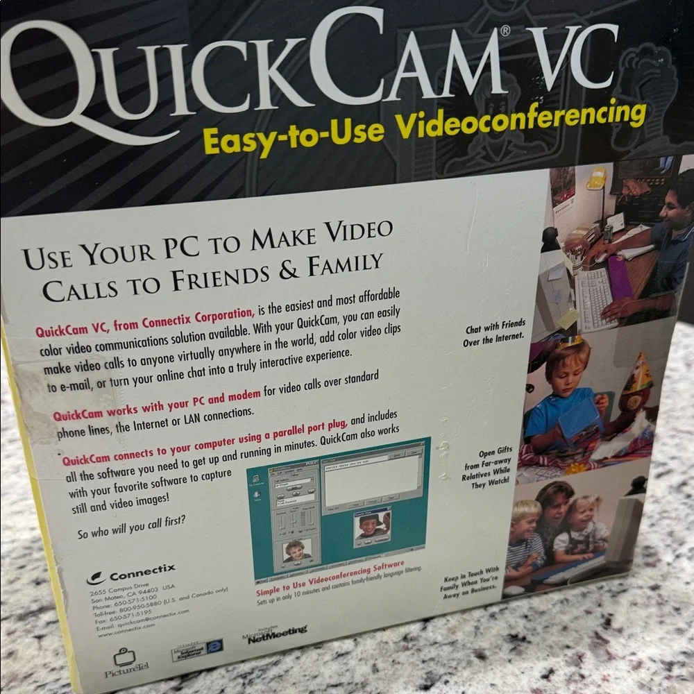 QuickCam VC Black Webcam. New In Box